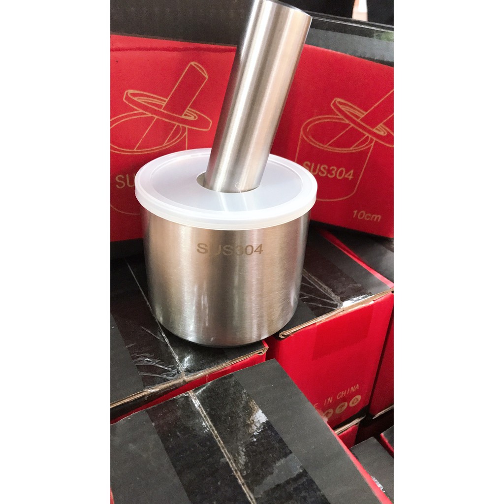 bộ cối chày inox