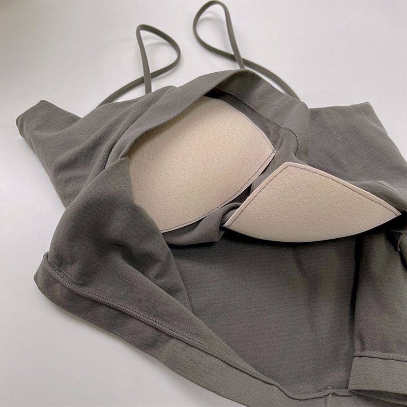 Áo Lót Thể Thao Không Tay Có Đệm Phong Cách Hàn Quốc Thời Trang Mùa Hè Dành Cho Nữ
