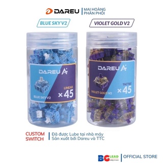 [Chính hãng] Switch thay nóng cho bàn phím cơ DAREU customized & pre-lubed switchs VIOLET GOLD| BLUE SKY - Mai Hoàng PP