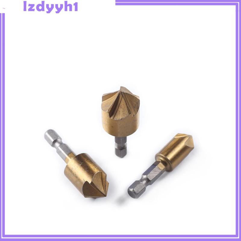 JoyDIY  6pcs Countersink Drill Bit Wood Chamfering End Mill Cutter 6/8/10/12/16/19mm