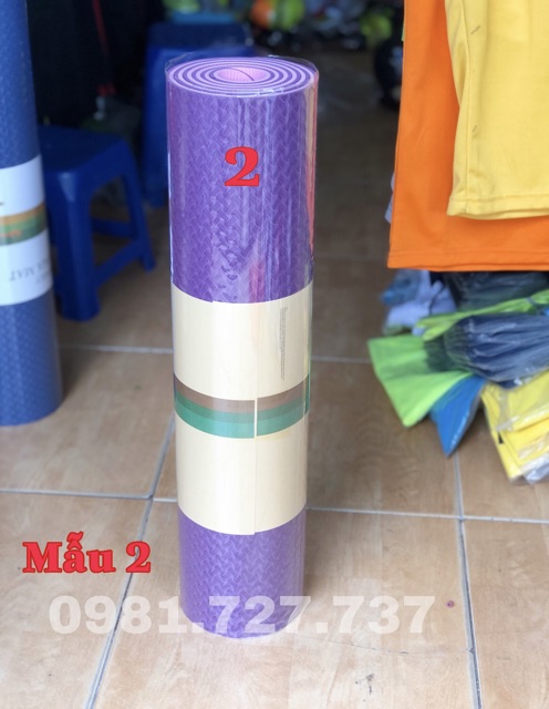 THẢM TẬP YOGA-GYM 2 LỚP CAO CẤP-KÈM TÚI ĐỰNG TIỆN LỢI