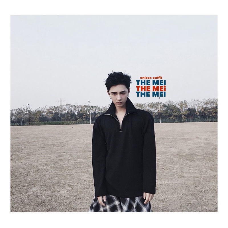 HÀNG SẴN - Áo Half Zip sweater - sweater dây kéo - dệt kim cao cấp - nam nữ đều mặc được - hàng chuẩn hình - The Mei