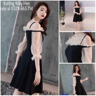 Đầm xòe tiểu thư sang chảnh nhẹ nhàng 311 đủ size 40-71kg CSO GIAO GRAB
