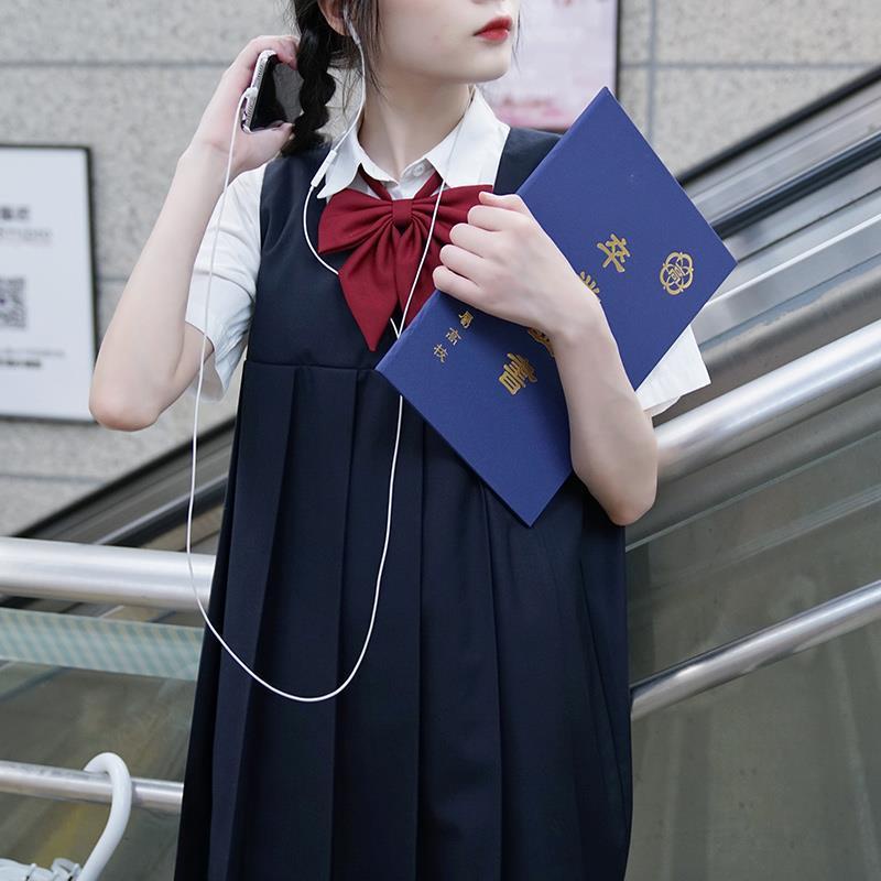 Đầm Yếm Dáng Rộng Phong Cách Học Sinh Nhật Bản Thời Trang Mùa Hè Cho Nữ