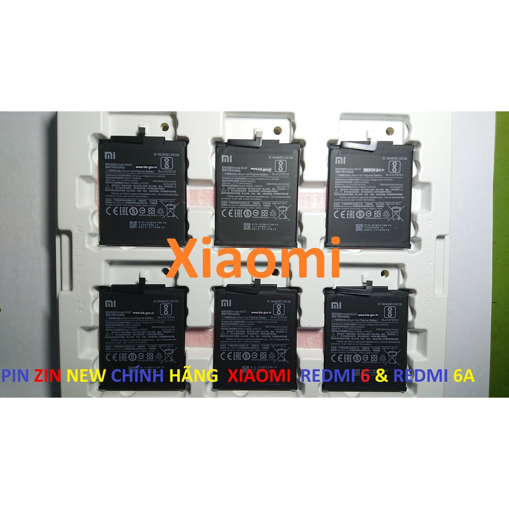 PIN ZIN NEW CHÍNH HÃNG XIAOMI REDMI 6 & REDMI 6A-BN37