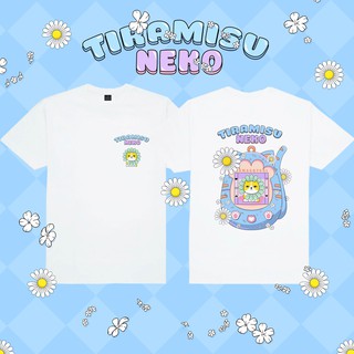 [TIRAMISU NEKO] TAMAGOTCHI DAISY NEKO - Áo thun Mèo Hoa Cúc máy ấp trứng