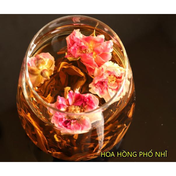 Trà phổ nhĩ hoa Điền Hồng 1 viên
