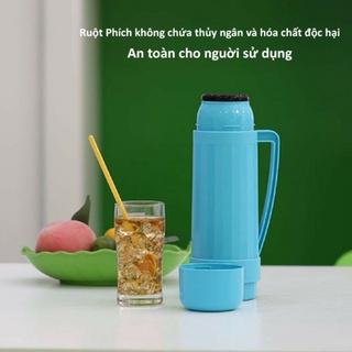 Phích nước giữ nhiệt Rạng Đông 1L Phích cá nhân mini đủ màu đẹp ruột phích