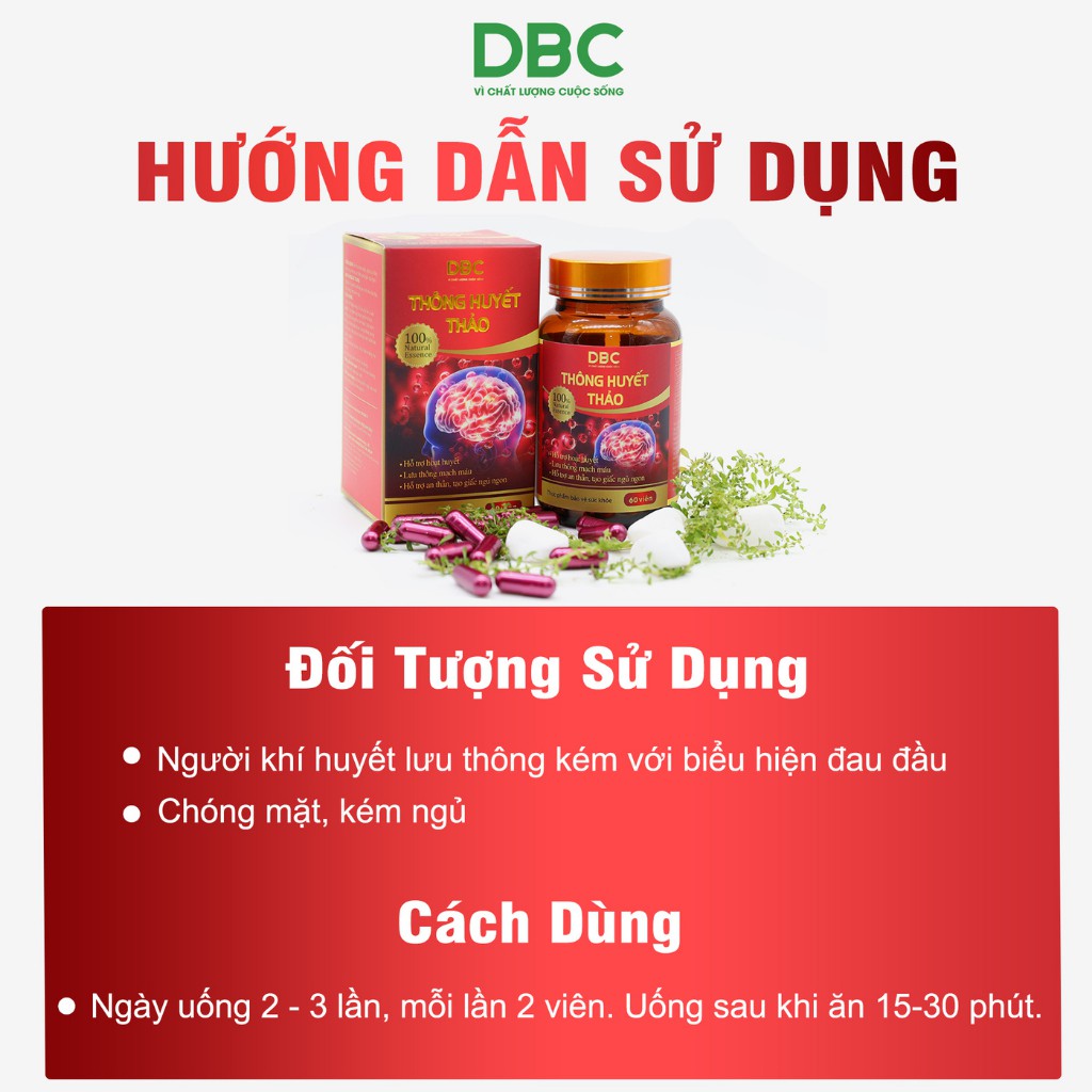 Hoạt Huyết Dưỡng Não Thông Huyết Thảo DƯỢC BẢO CHÂU Hỗ Trợ An Thần Lưu Thông Mạch Máu Giúp Ngủ Ngon Sâu Giấc 30/60 Viên