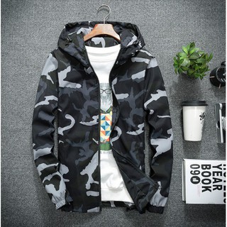 Áo Khoác Nam Dù Camo Đơn Giản lạ mắt
