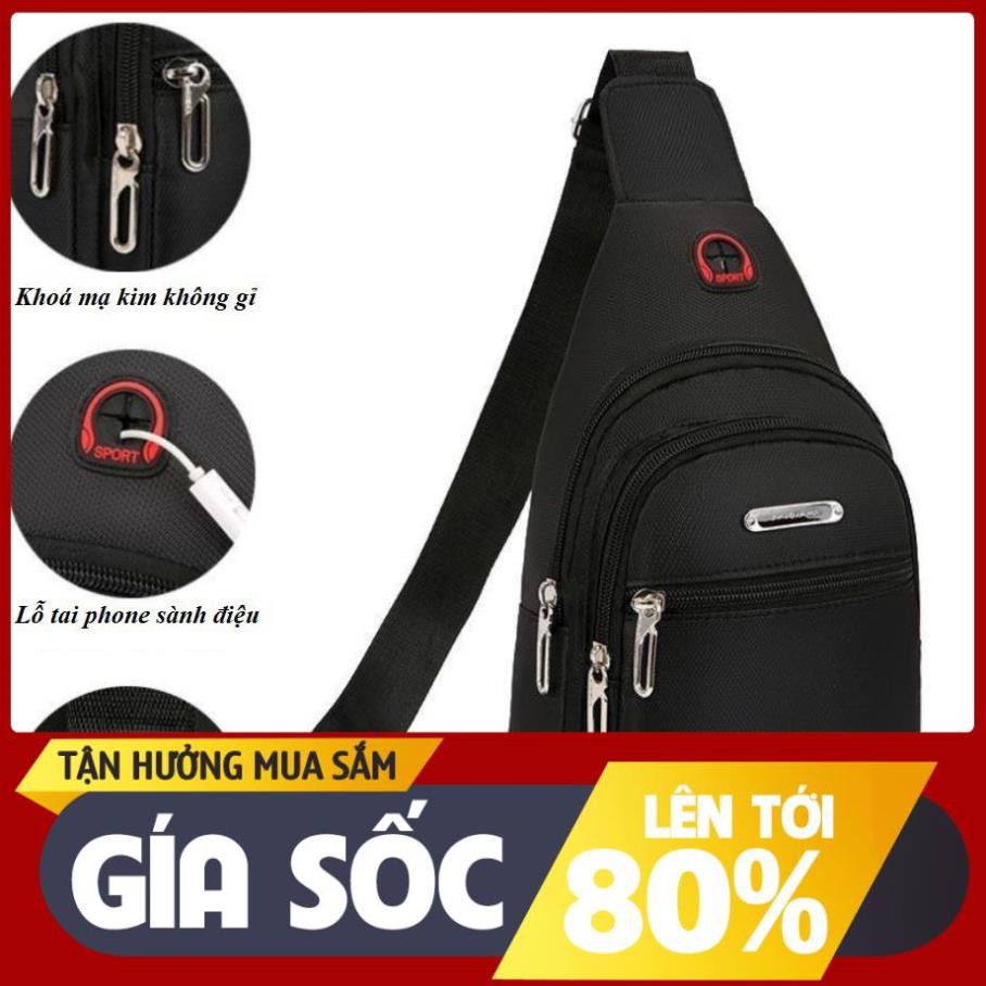 Túi đeo chéo nam phong cách trẻ trung vải canvas chống nước 3 ngăn phong cách Hàn Quốc - Giá Tốt Nhất Tại Hà Nội.