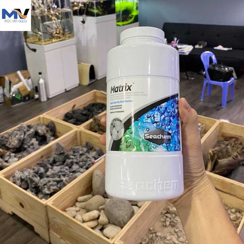 Vật Liệu Lọc Matrix Seachem Cao Cấp 1L giúp ổn định PH cho hồ cá