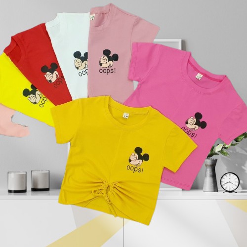 [LẺ = SỈ COMBO 89K ] [MẪU MỚI] ÁO BÉ GÁI ❤️ RÚT DÂY MICKEY XINH XẮN CHO BÉ 9-24kg