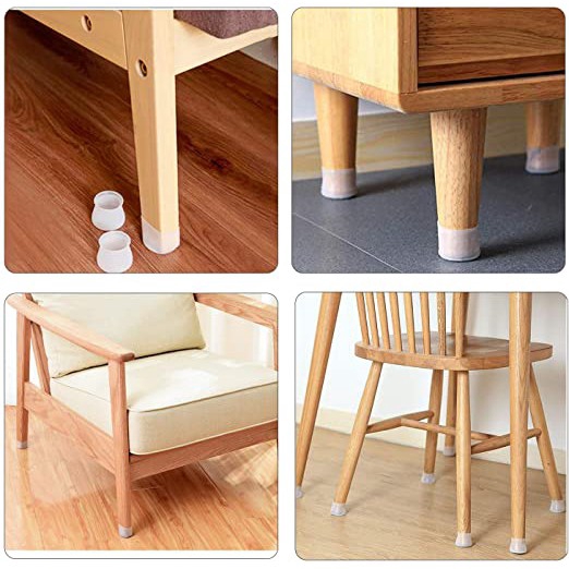 4 Vỏ bọc lót chân bàn ghế bằng silicon dày chống trượt chống mài mòn bảo vệ