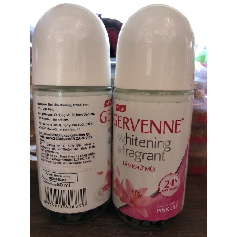 Lăn khử mùi hương nước hoa Gervenne 50ml tặng xà bông tắm 90g