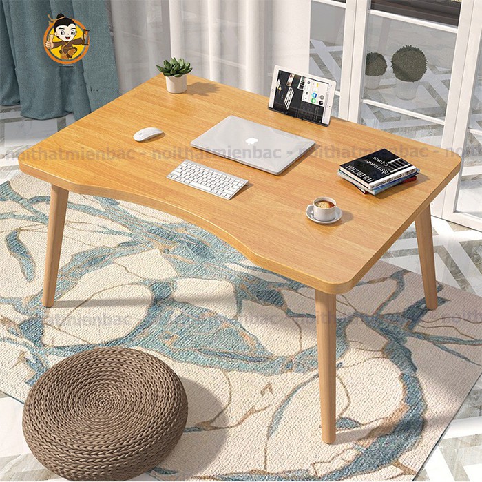 Bàn cong bệt độc lạ, có thể ngồi bệt làm việc học tập hoặc làm bàn trà rất chill ( không phải lắp đặt )