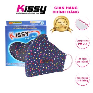 Khẩu Trang Kissy Người Lớn Cho Nữ Mẫu Chấm Bi, Size M Giao Đúng Mẫu