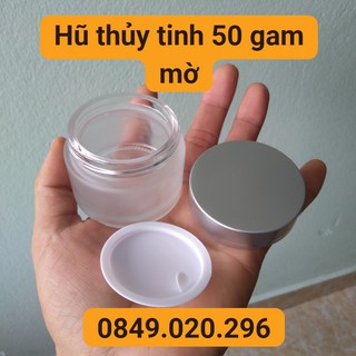 Lọ chiết mỹ phẩm 50 gam thủy tinh phun mờ Siêu Đẹp