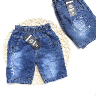 Quần Đùi Bé Trai 🍓Chất Jean Co Giãn Xịn🍓 Quần Đùi Cho Bé Trai Co Giãn Size Từ 0 Đến 5 Tuổi