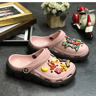 (tặng 6 jb bất kì) dép quai hậu màu hồng mẫu mới - mẫu dép nữ