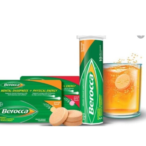 Viên sủi bổ sung vitamin và khoáng chất Berocca Performance 10 Viên/tuýp