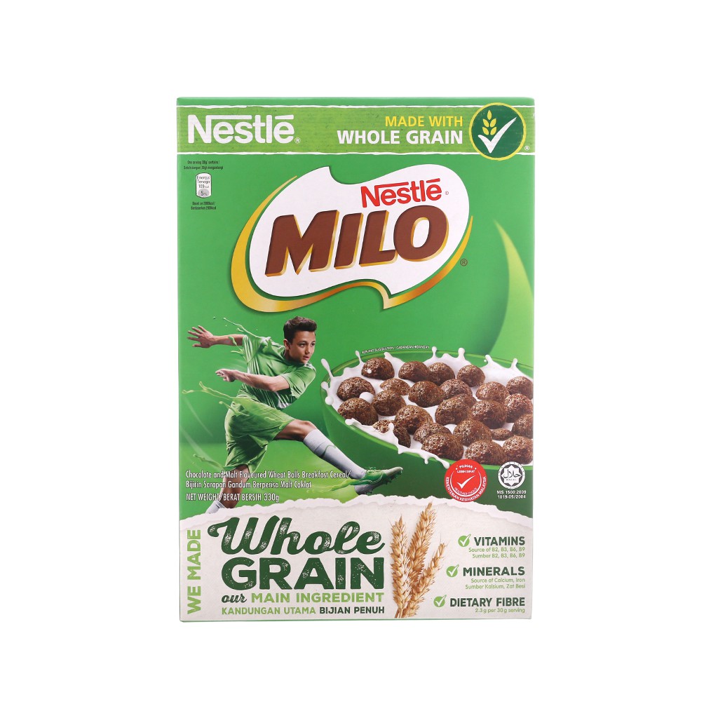 Ngũ cốc Nestlé Milo vị socola hộp 330g