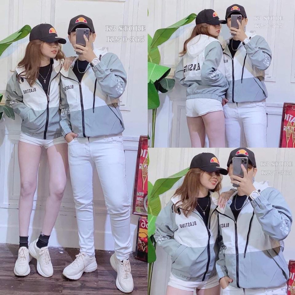 Áo Khoác Cặp vải dù 2 lớp nam nữ cặp đôi hàng đẹp cực chất-Menfashion ms07