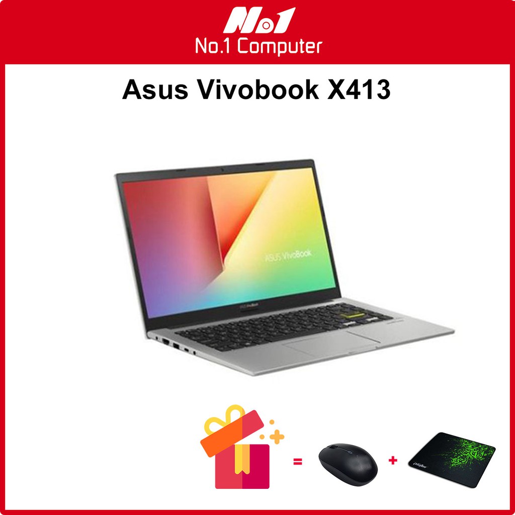 Laptop Asus Vivobook X413JA i3-1005G1/ RAM 4GB/ SSD 128GB/ VGA Intel UHD/ 14" FHD IPS/ New Outlet