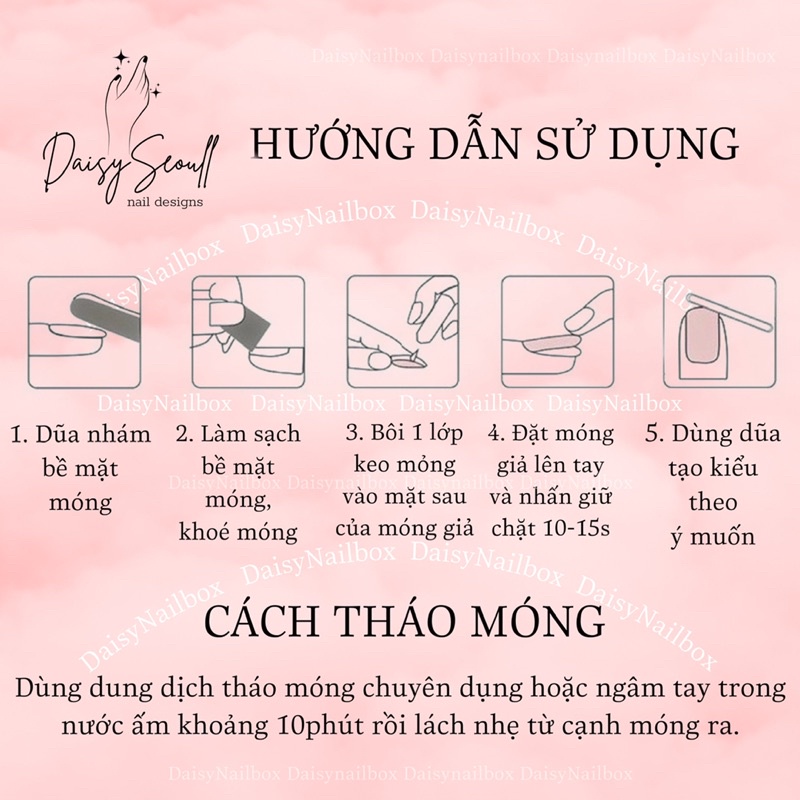 Nailbox kẹo thỏ vẽ hoạ tiết đổi màu theo yêu cầu
