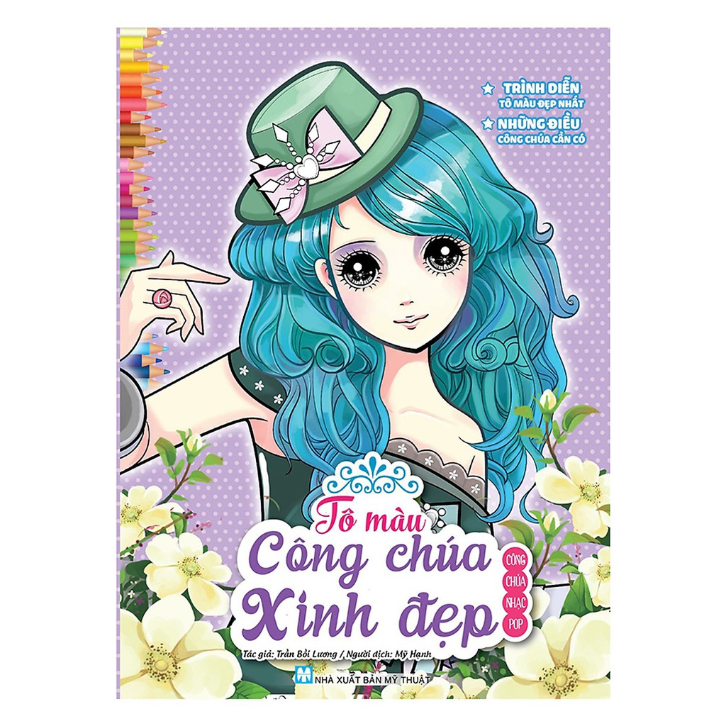 Sách - Tô Màu Công Chúa Xinh Đẹp - Công Chúa Nhạc Pop