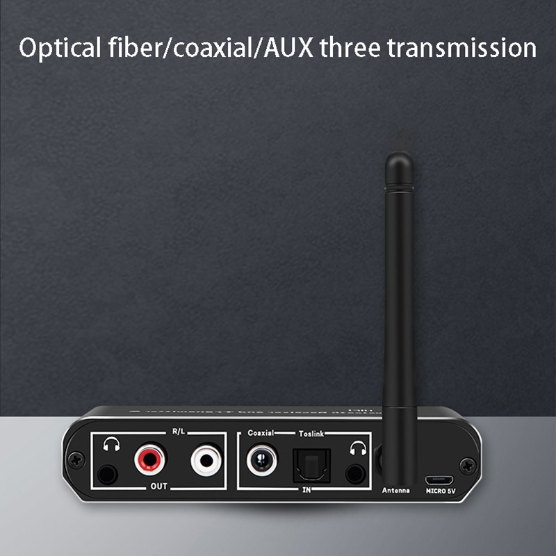 New Stock Bluetooth Receiver Transmitter 2 in 1 5.0 Optical Fiber Transmitter