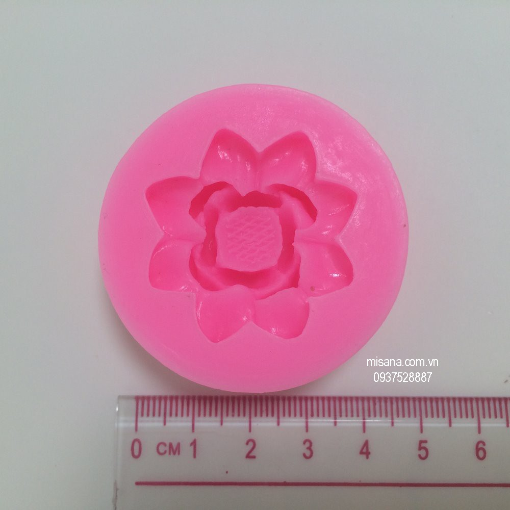 Khuôn silicon hoa sen nhỏ 5cm