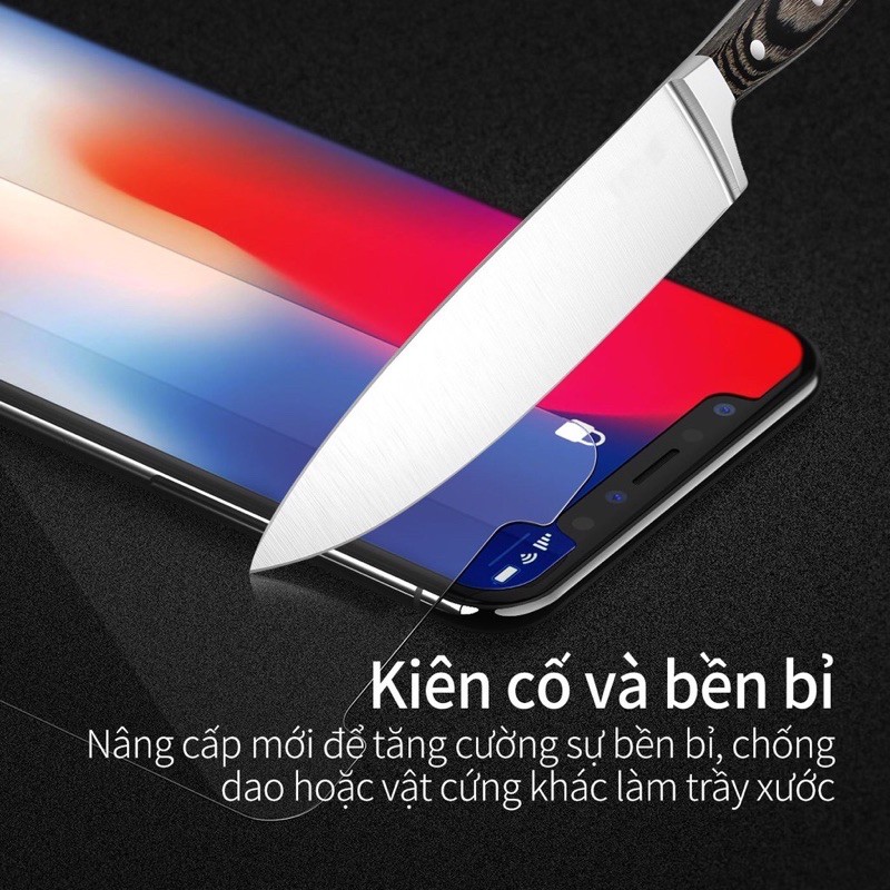 [ SALE SẬP SÀN ] Kính cường lực iphone 2.5D XsMax/Xs/X/8Plus/7plus/7/6plus/6/5 trong suốt vát cạnh full box