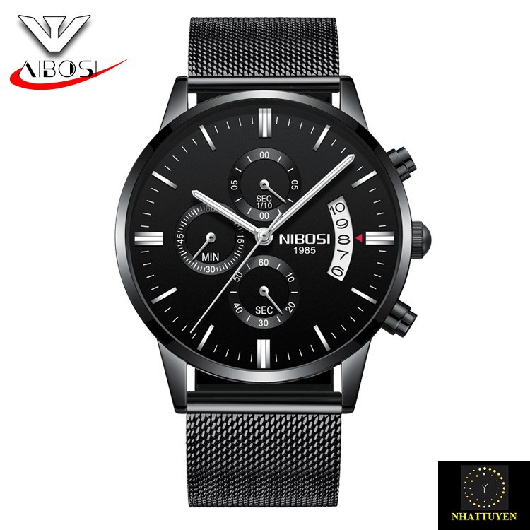 ĐỒNG HỒ NAM NIBOSI 2309L  DÂY THÉP LỤA, SANG TRỌNG - CHÍNH HÃNG