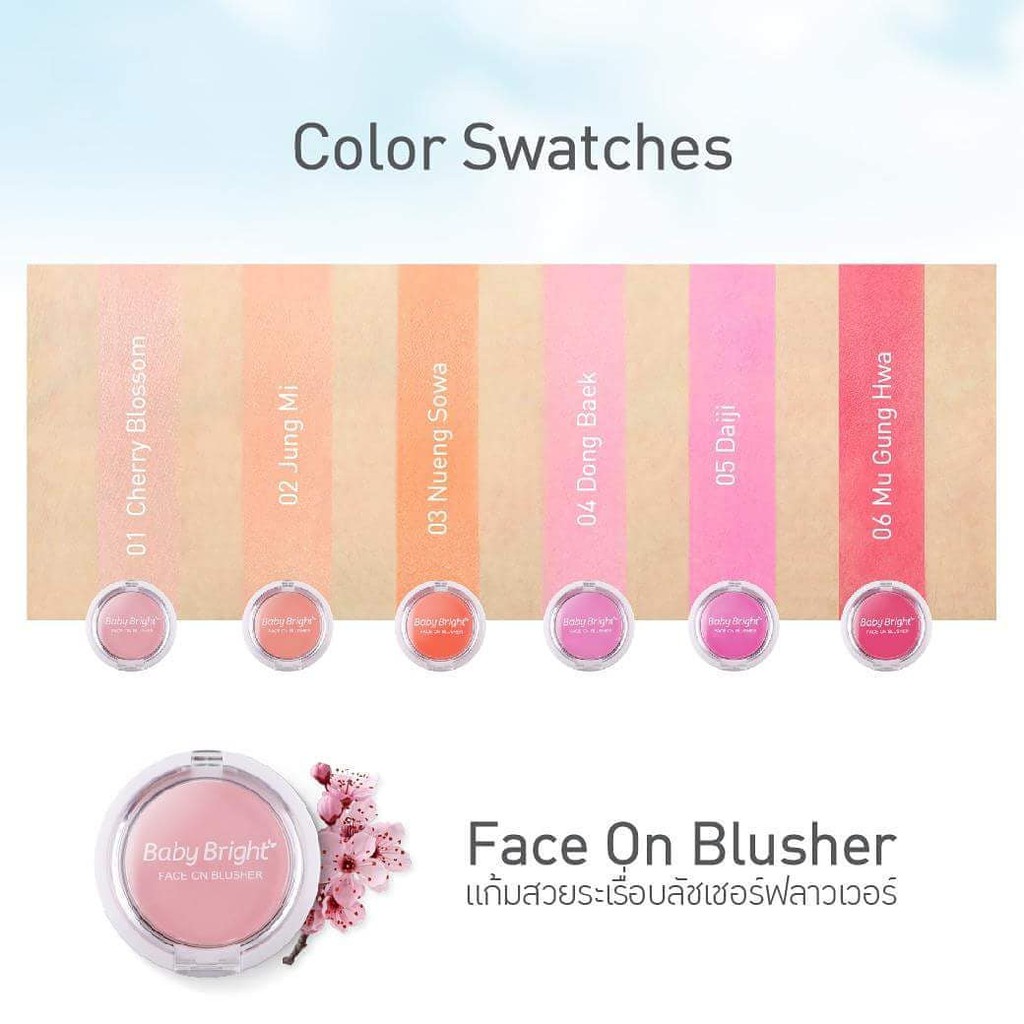 Phấn Má Hồng Baby Bright Face On Blusher 5g #06 Mu Gung Hwa | BigBuy360 - bigbuy360.vn