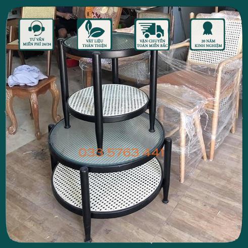 Bàn trà DECOR mẫu mới 2021 đường kính D60 hoặc D40 tùy chọn khung gỗ sồi nga, kính lượng sóng