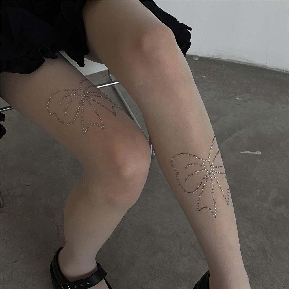 Vớ Lưới Thoáng Khí Siêu Mỏng Họa Tiết Ngôi Sao Cho NữTất Body Đi Hộp Đêm Quyến Rũ