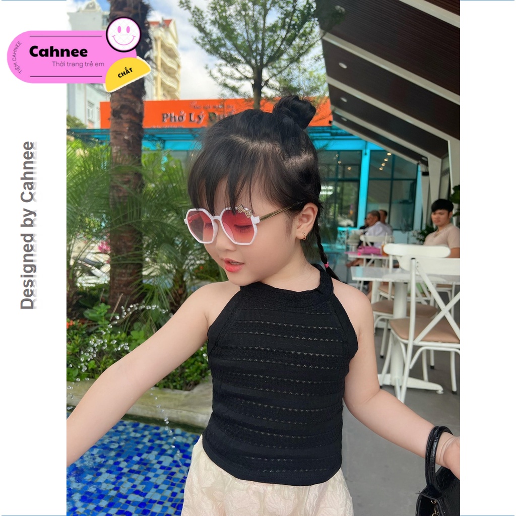 Áo 2 Dây Bé Gái - Áo Crotop 2 dây yếm cho bé gái Cahnee - Size từ 9 - 29kg