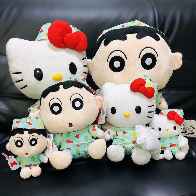 HELLO KITTY Búp Bê Nhồi Bông Hình Nhân Vật Shin-Chan Dễ Thương