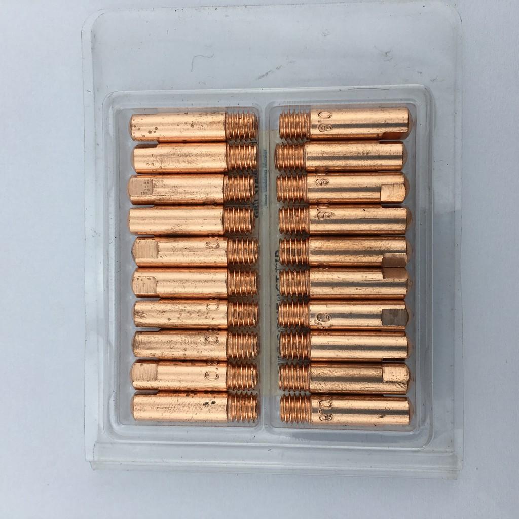 [Giá tốt]Bép Hàn Mig M6*25mm 0.8- 0.9 -1.0- 1.2 mm đóng gói 20 chiếc