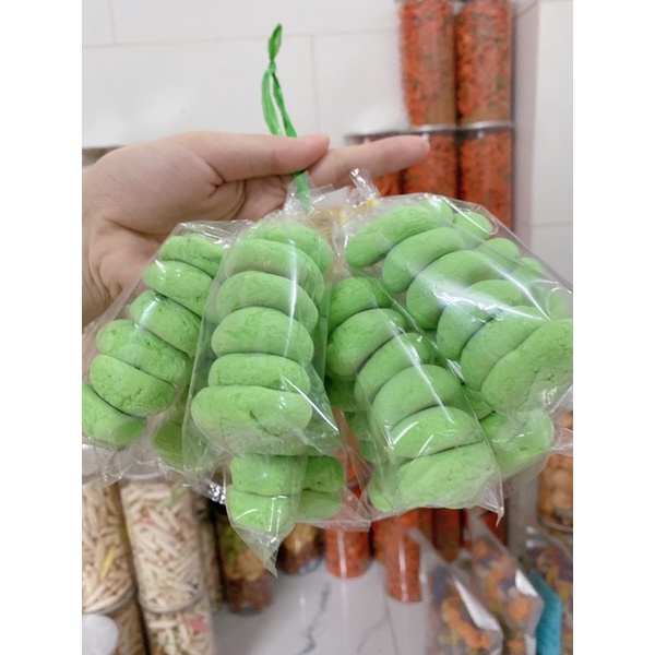 Bánh bao sữa matcha 1 xâu gồm 10 gói(60 cái bánh)