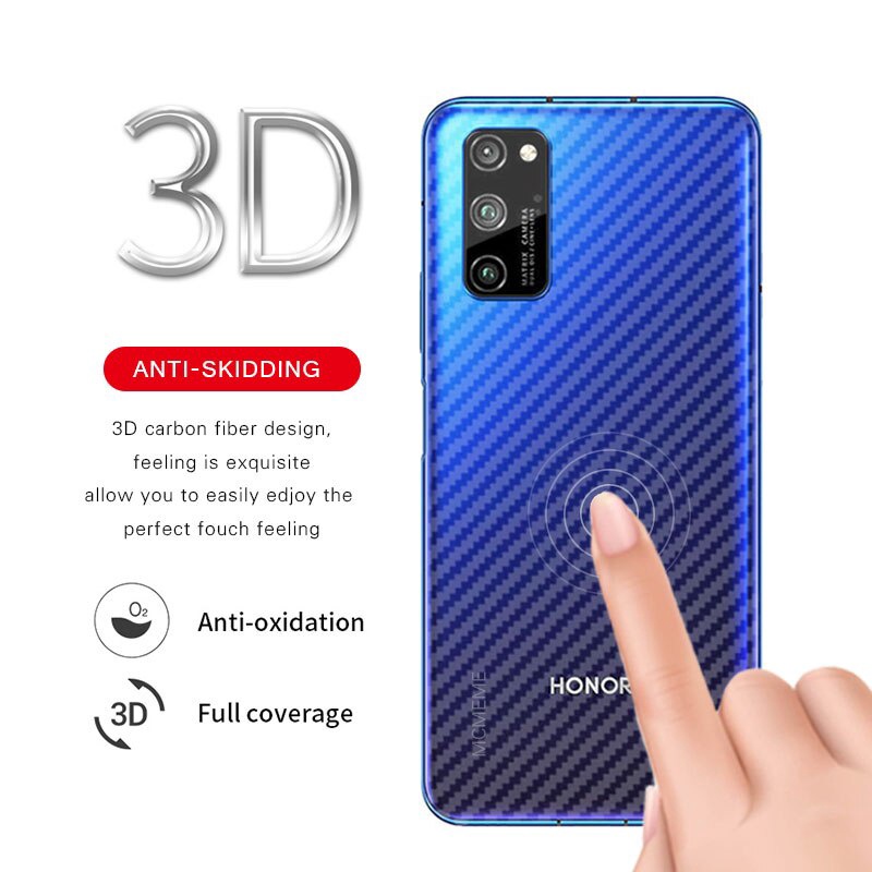Miếng dán mặt lưng điện thoại họa tiết sợi carbon 3D bảo vệ cho Xiaomi Black Shark 3 2 Pro 3S