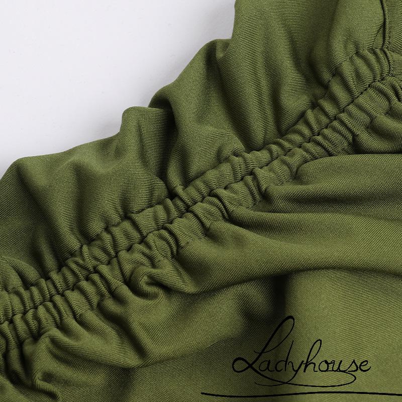 Đầm lệch vai ôm dáng màu trơn gợi cảm cho nữ