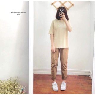 Quần kaki bagy sắn gấu