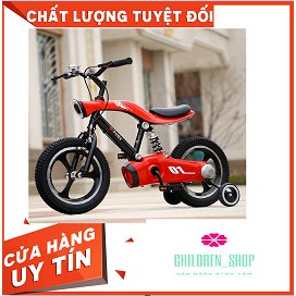 Xe đạp trẻ em 12-16 inch màu đỏ cho bé trai gái từ 2-10 tuổi,khung thép siêu bền có đèn chiếu sáng