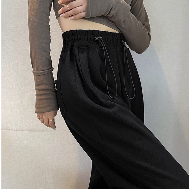 Quần dài thể thao ZHELIHANGFEI ống rộng phong cách thời trang Mỹ năng động trẻ trung