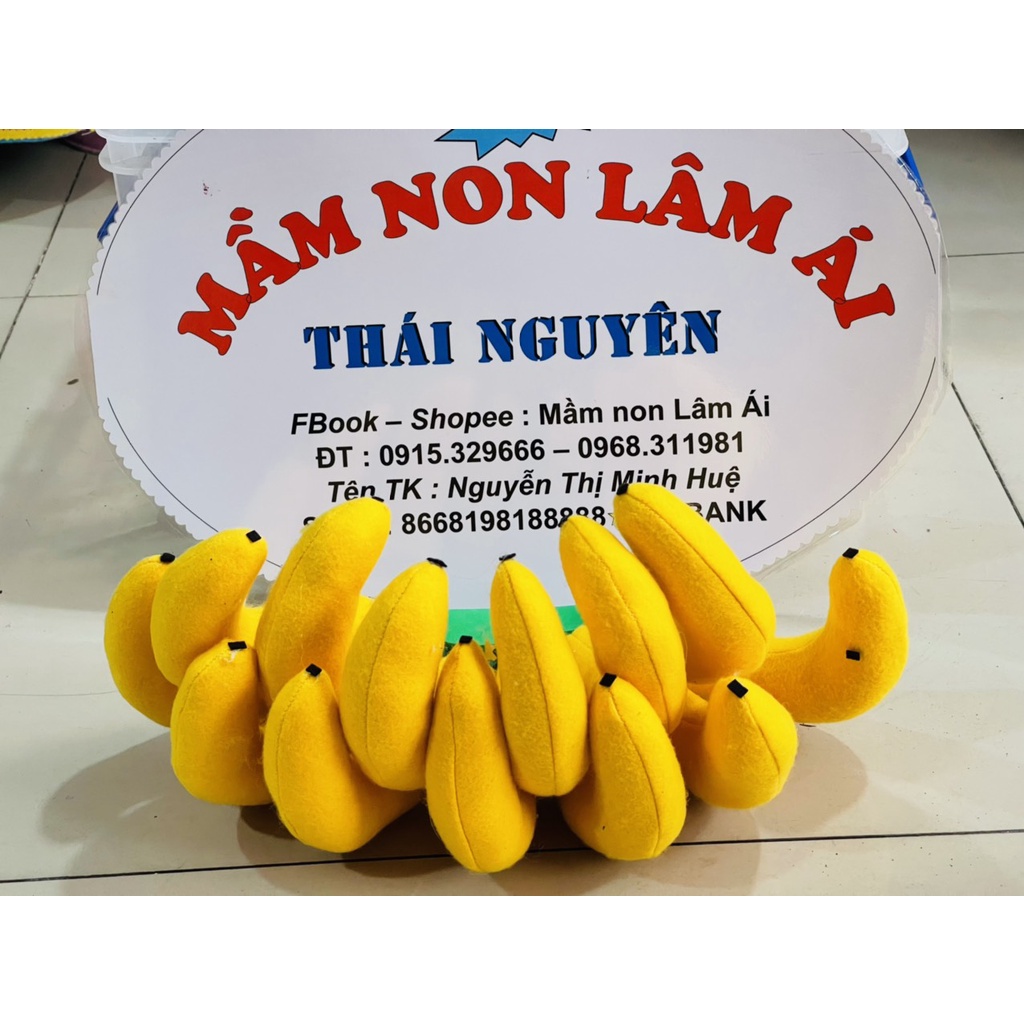 Nải chuối vải nỉ khâu 13 quả loại to đẹp
