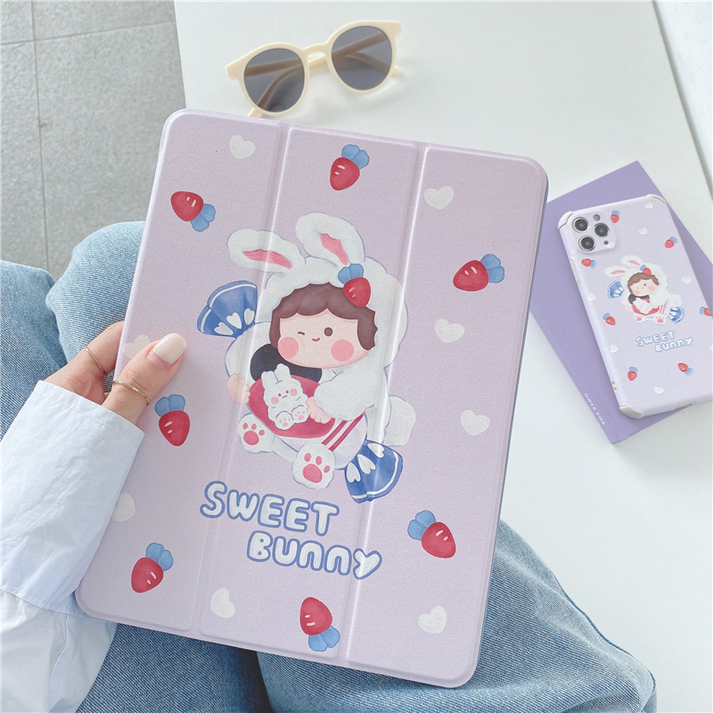 Ốp Máy Tính Bảng Có Ngăn Đựng Bút Cho IPad Air Pro 7.9 9.7 10.5 10.2 11 10.9" Inch Mini 4/5 2017/2018/2019/2020
