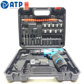 Khoan pin bắn vít makita 12v kèm bộ phụ kiện 27 món
