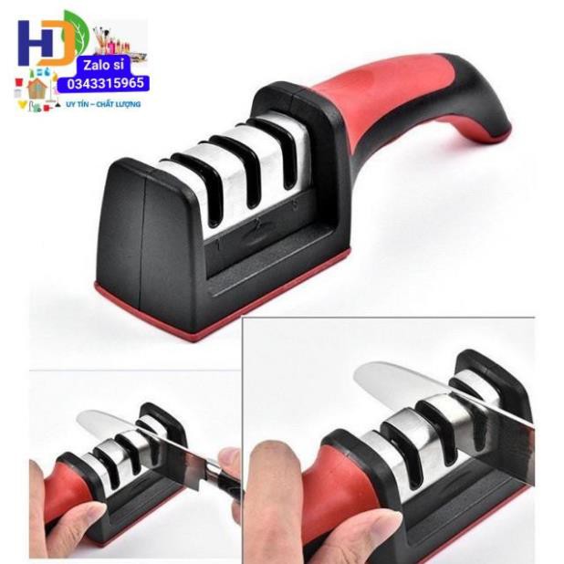 ( CÓ HỘP) DỤNG CỤ MÀI DAO 3 LƯỠI SHARPENER CAO CẤP
